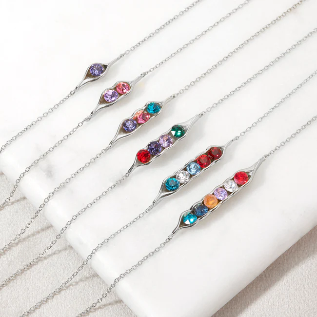 For Mother- Peanut Birthstone Custom Bracelet